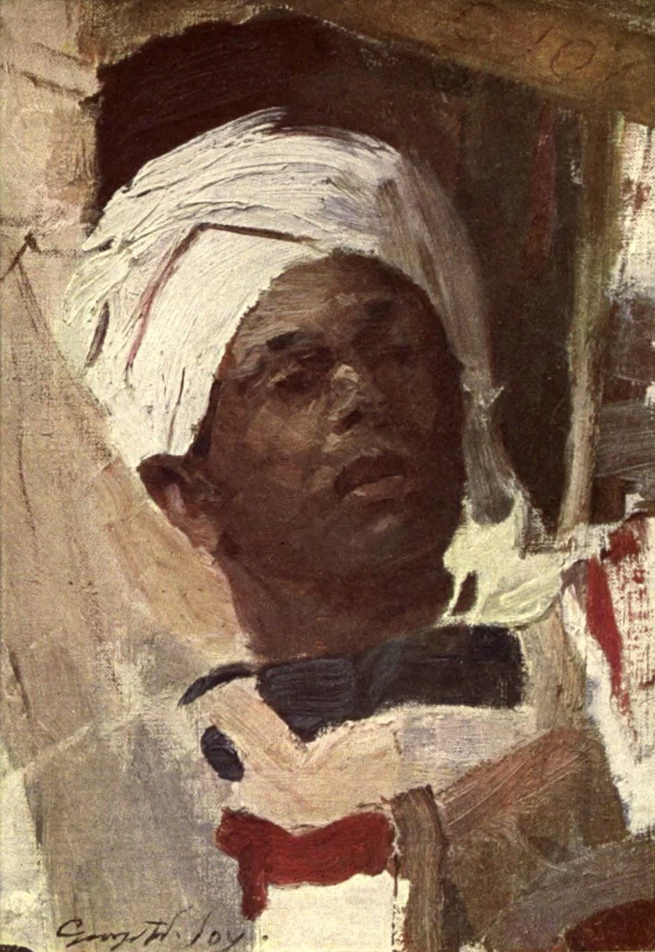Testa di un arabo. Uno studio